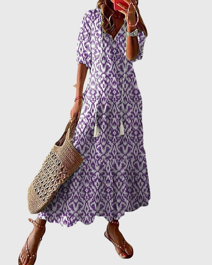 Natalia | Women's Summer Midi Boho Dress