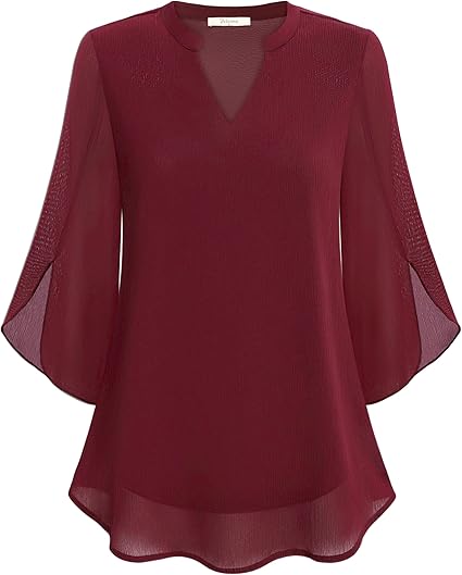 Élodie | Elegant Casual V-Neck Blouse