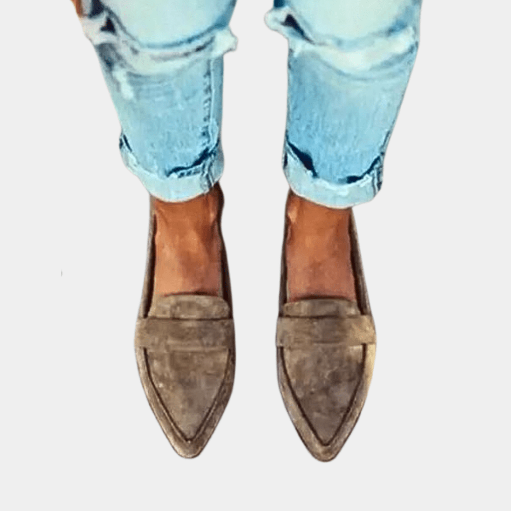 Women's Leather Slip-On Loafers