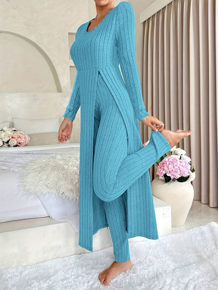 Women's Ribbed Loungewear Set