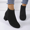 Bottines Chelsea pour femme à talon carré