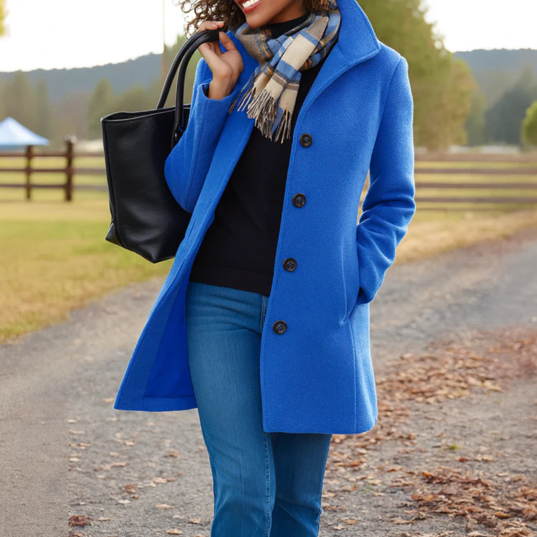 Women's Straight Cut Wool Coat