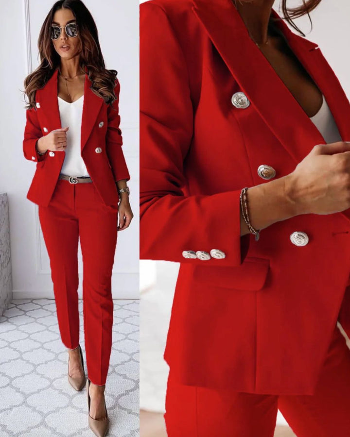 Patrycja | Elegant Double-Breasted Women's Suit