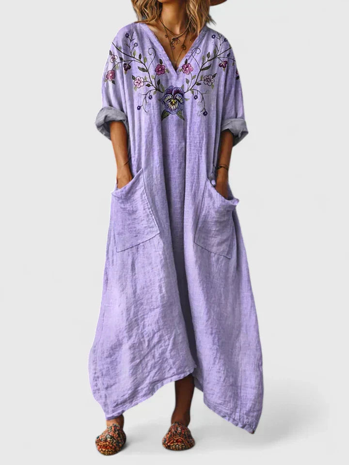 Alicja | Loose Maxi Dress with Pockets