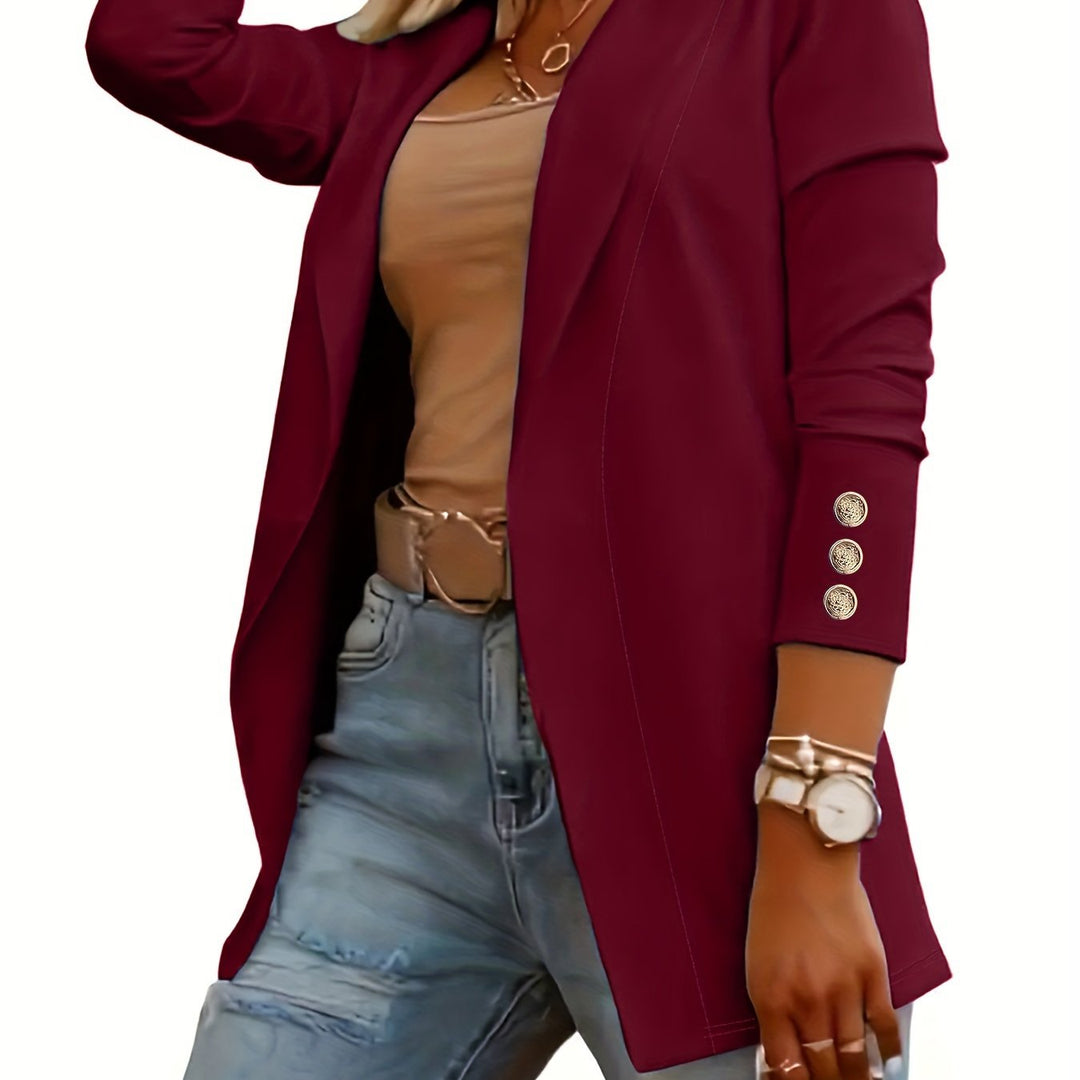 Women's Mid-Length Lapel Coat