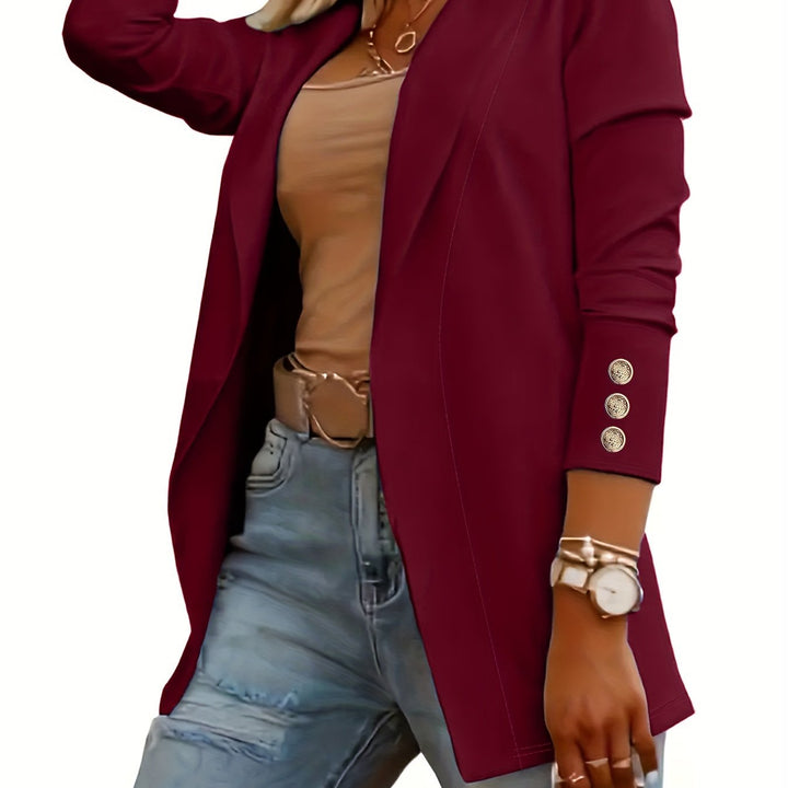 Women's Mid-Length Lapel Coat
