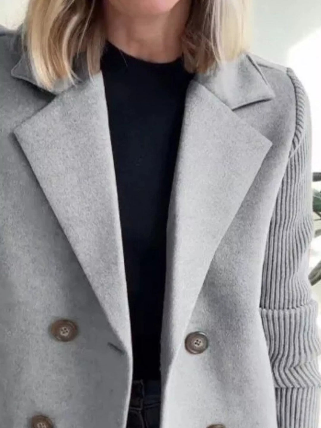 Women's Mid-Length Shawl Collar Coat