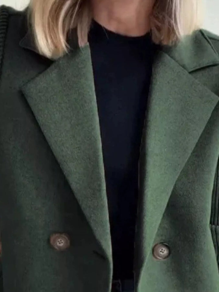 Women's Mid-Length Shawl Collar Coat
