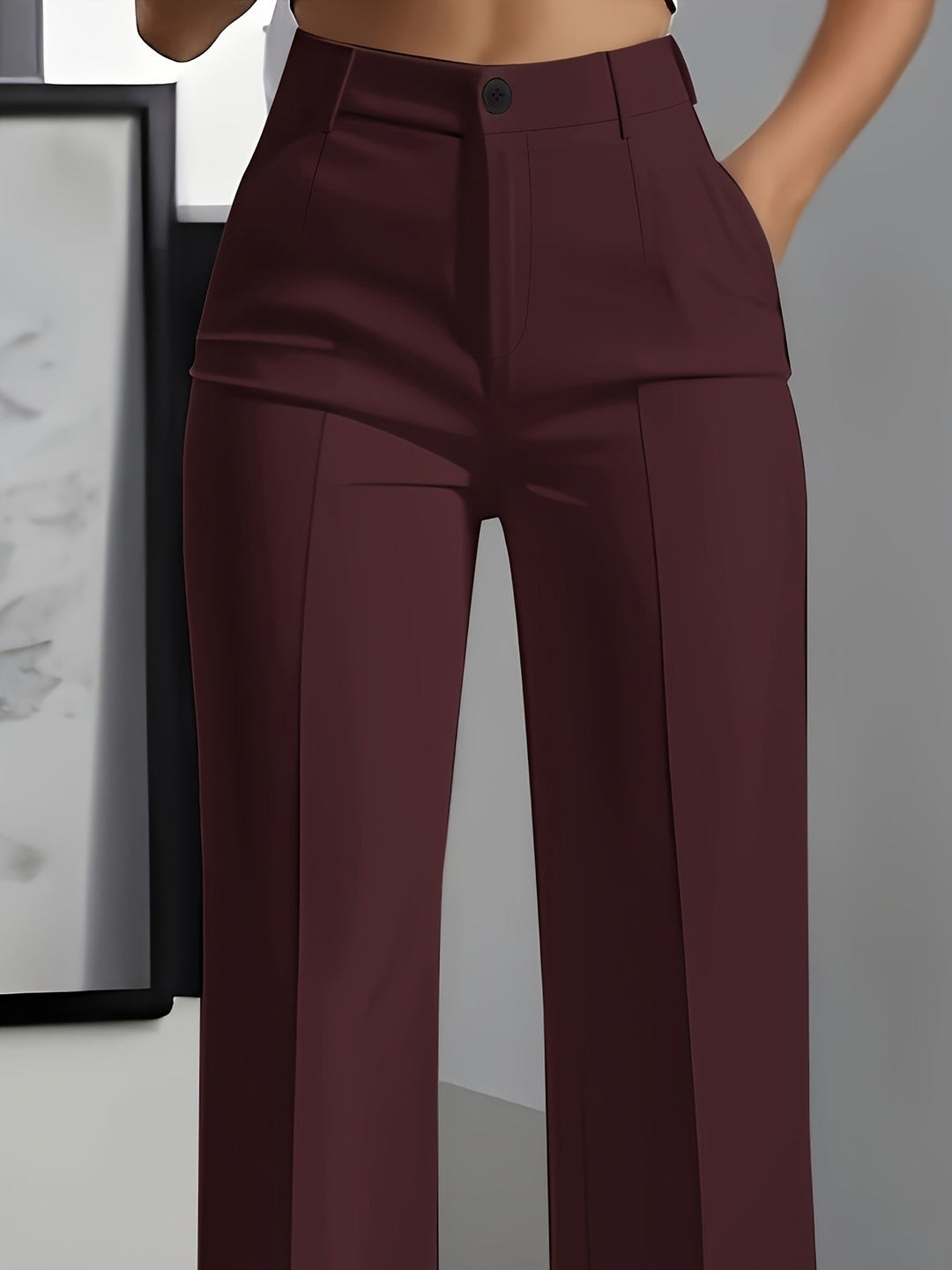 Women's High Rise Wide Leg Trousers