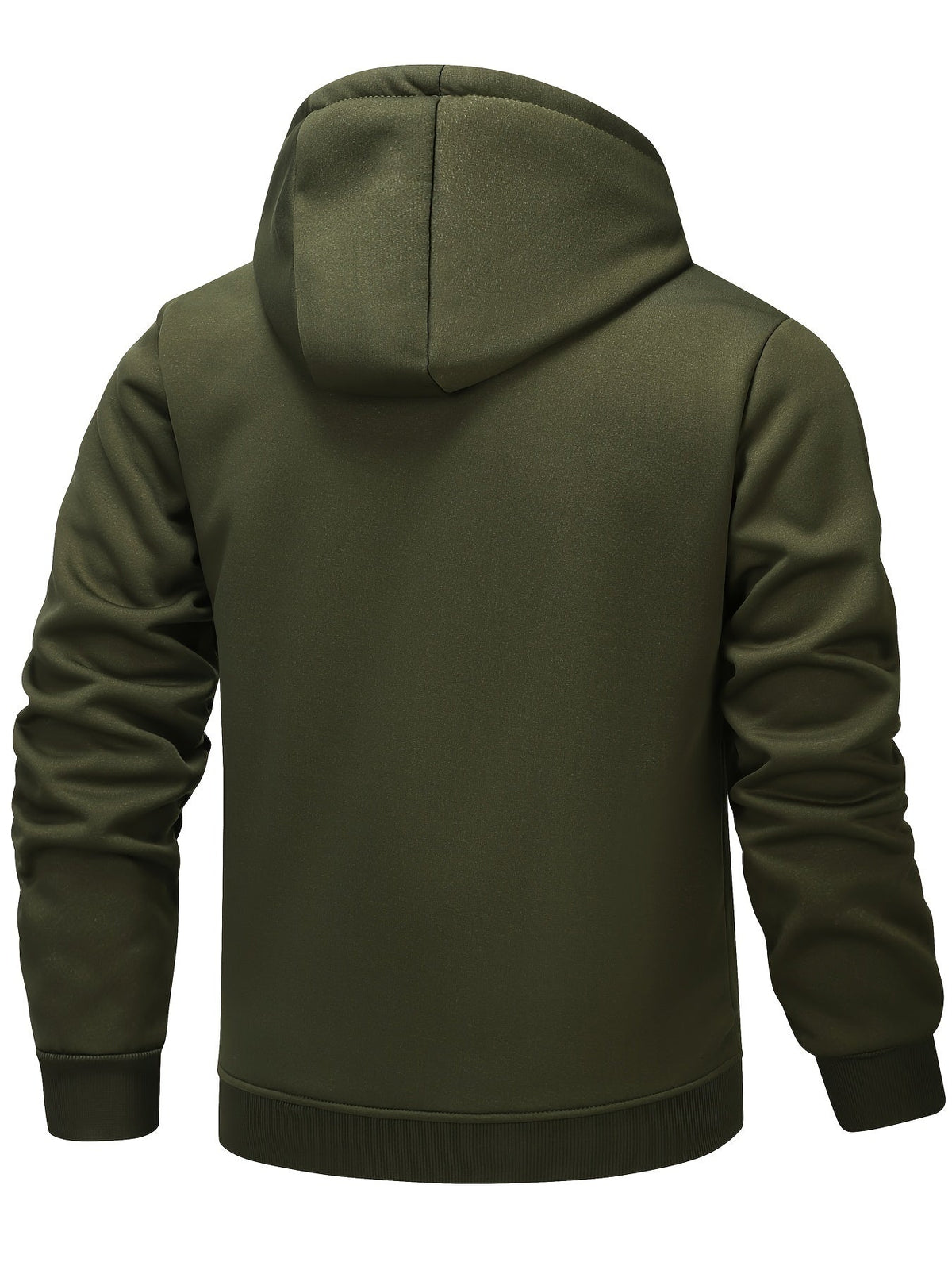 Chaqueta con capucha y cremallera de hombre