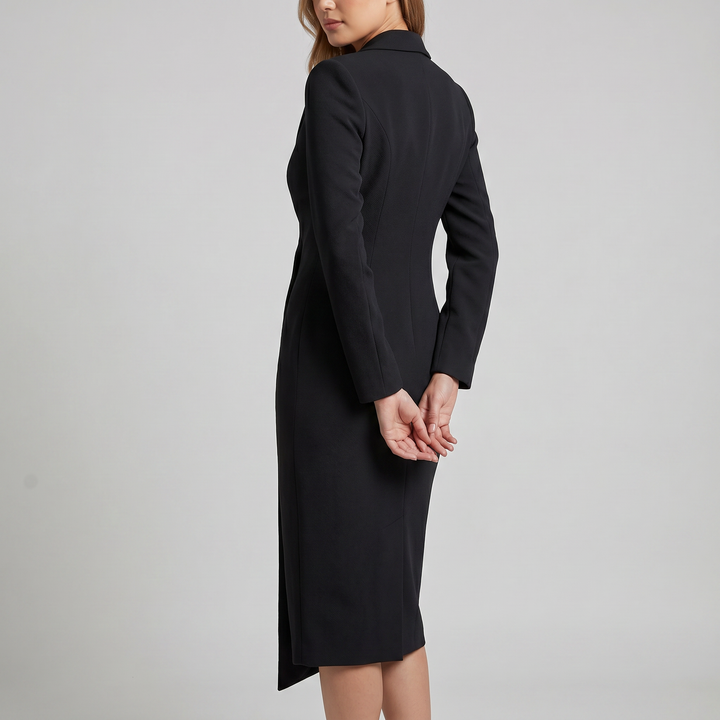 Renata | Elegant Midi Dress with Collar