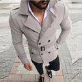 Trench-coat homme à capuche et double boutonnage