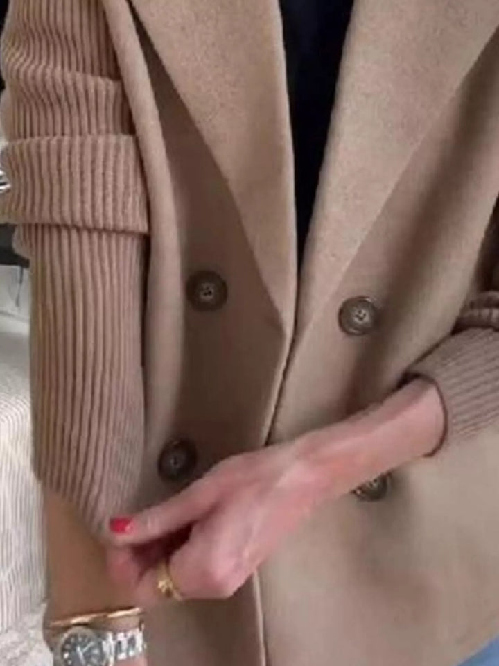 Women's Mid-Length Shawl Collar Coat
