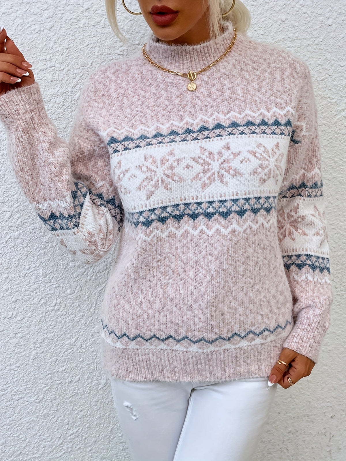 Women's Christmas Snowflake Jumper
