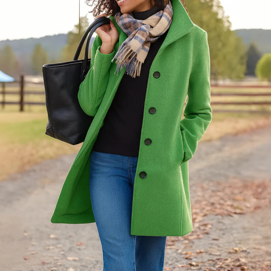 Women's Straight Cut Wool Coat