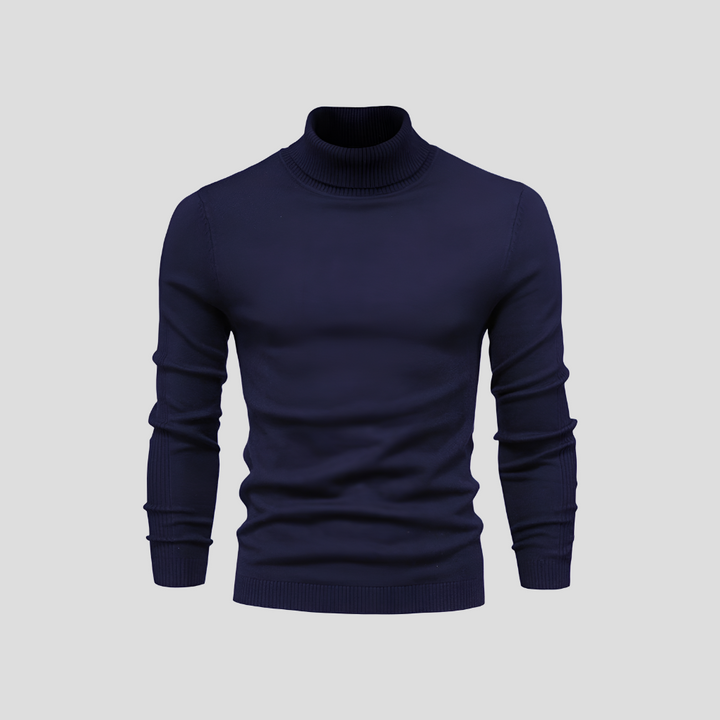 Men's Ribbed Turtleneck Jumper