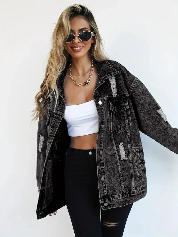 Klaudia | Women's Oversized Denim Jacket