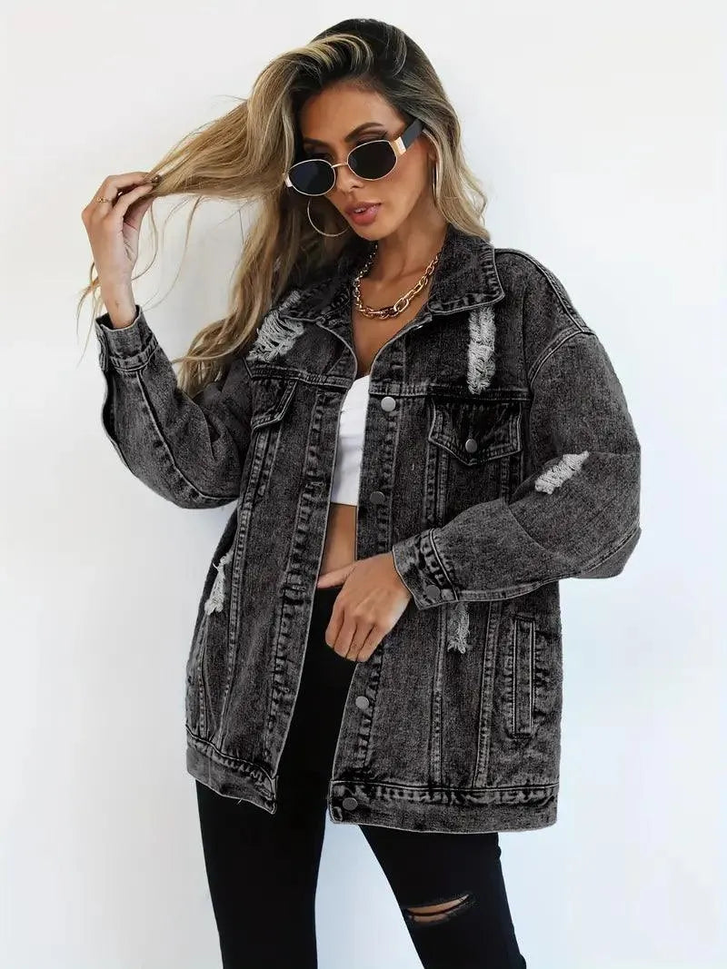 Klaudia | Women's Oversized Denim Jacket