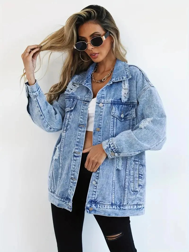 Klaudia | Women's Oversized Denim Jacket