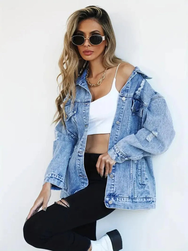 Klaudia | Women's Oversized Denim Jacket