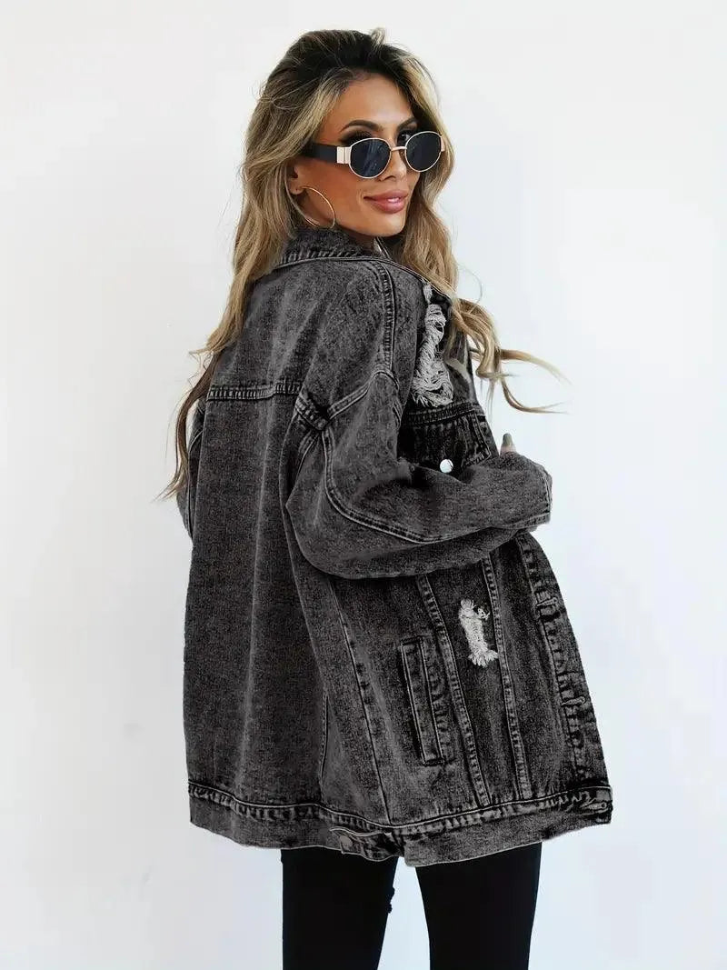 Klaudia | Women's Oversized Denim Jacket