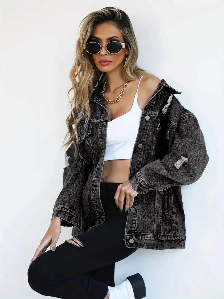 Klaudia | Women's Oversized Denim Jacket