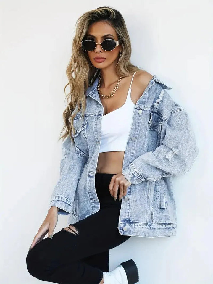 Klaudia | Women's Oversized Denim Jacket