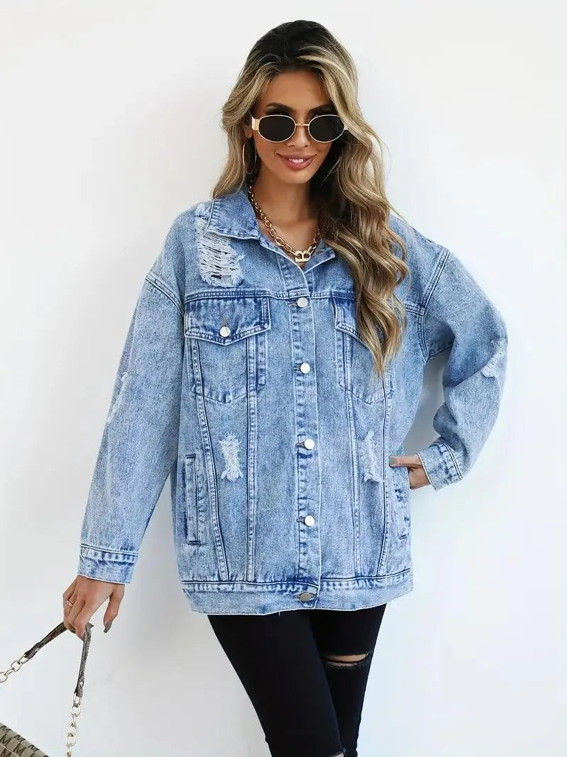 Klaudia | Women's Oversized Denim Jacket
