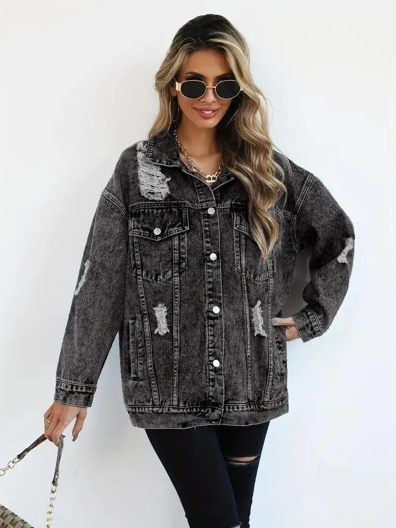 Klaudia | Women's Oversized Denim Jacket