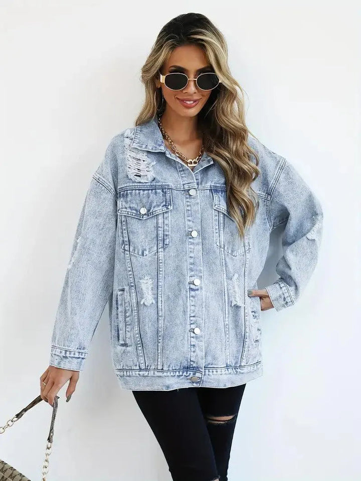 Klaudia | Women's Oversized Denim Jacket