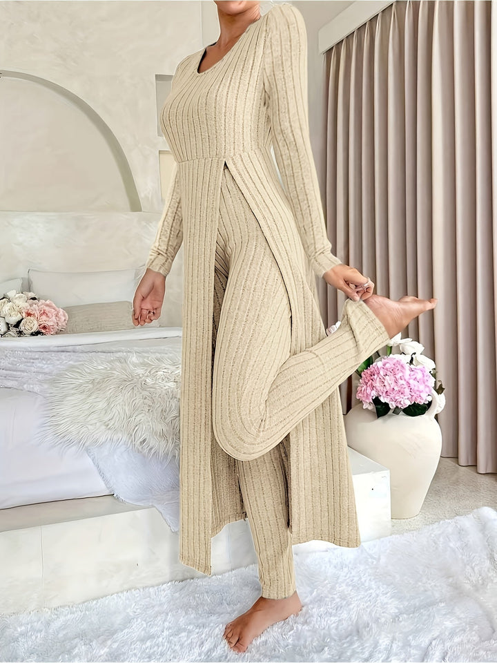 Women's Ribbed Loungewear Set