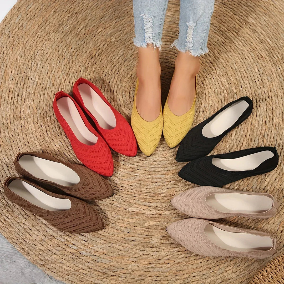 Annelise | Women's Ballet Flats with Breathable Knit Upper