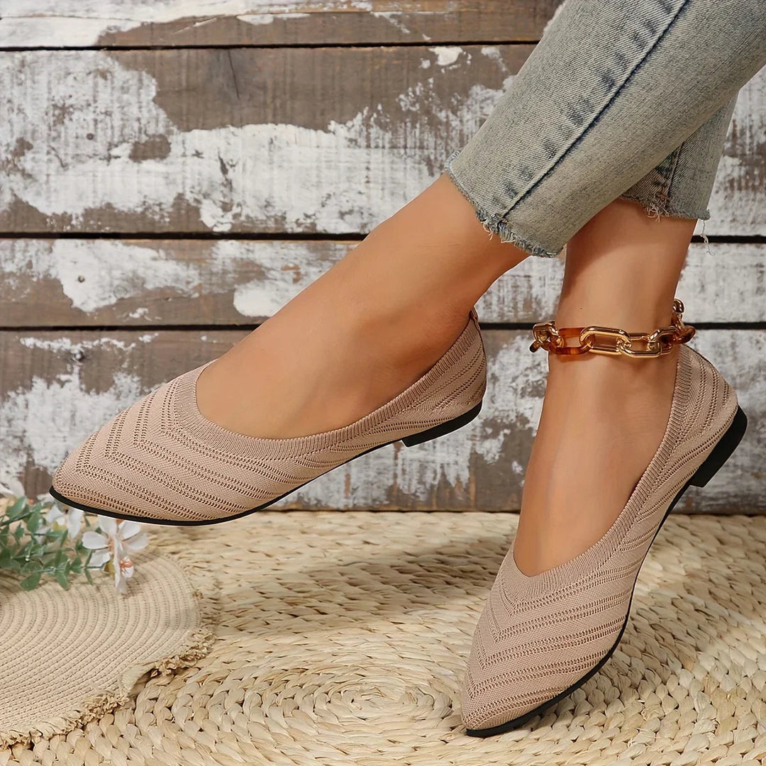 Annelise | Women's Ballet Flats with Breathable Knit Upper