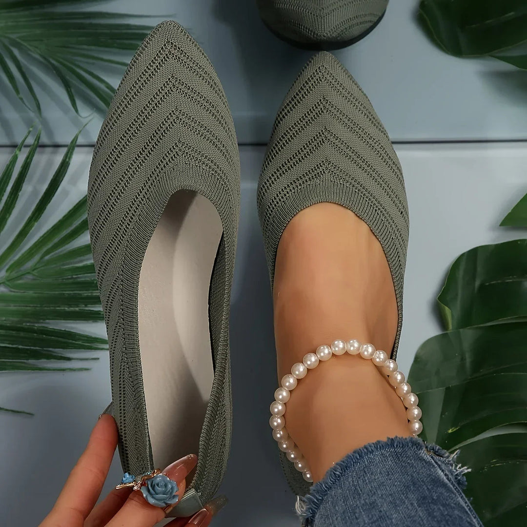 Annelise | Women's Ballet Flats with Breathable Knit Upper