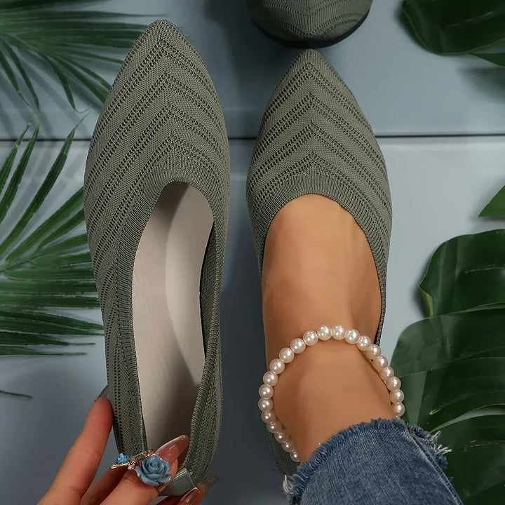 Annelise | Women's Ballet Flats with Breathable Knit Upper