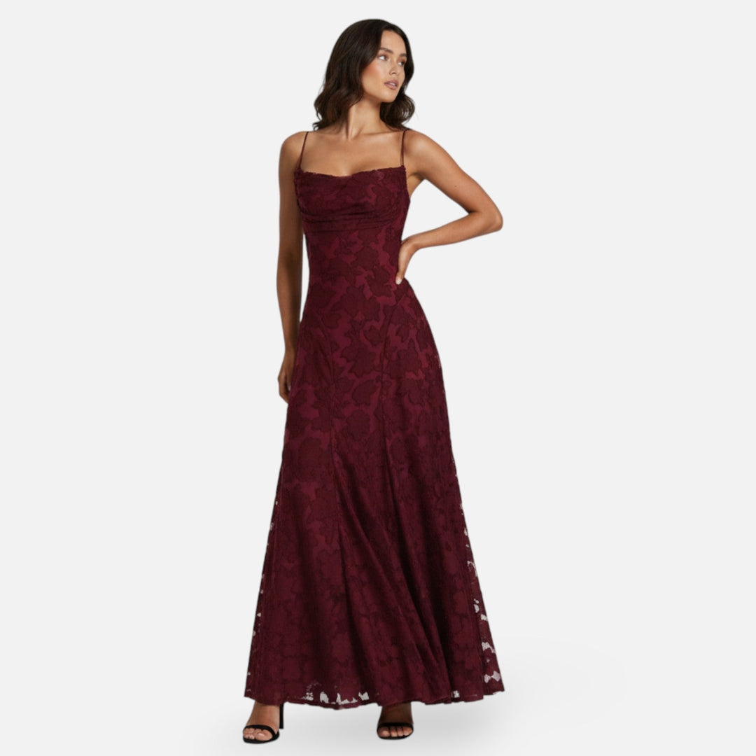 Women's Elegant A-Line Maxi Dress