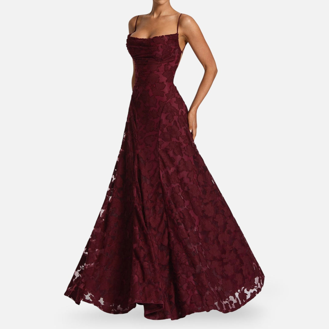 Women's Elegant A-Line Maxi Dress