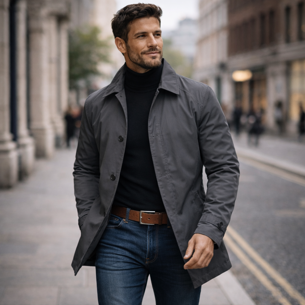 Men's Relaxed Fit Overcoat