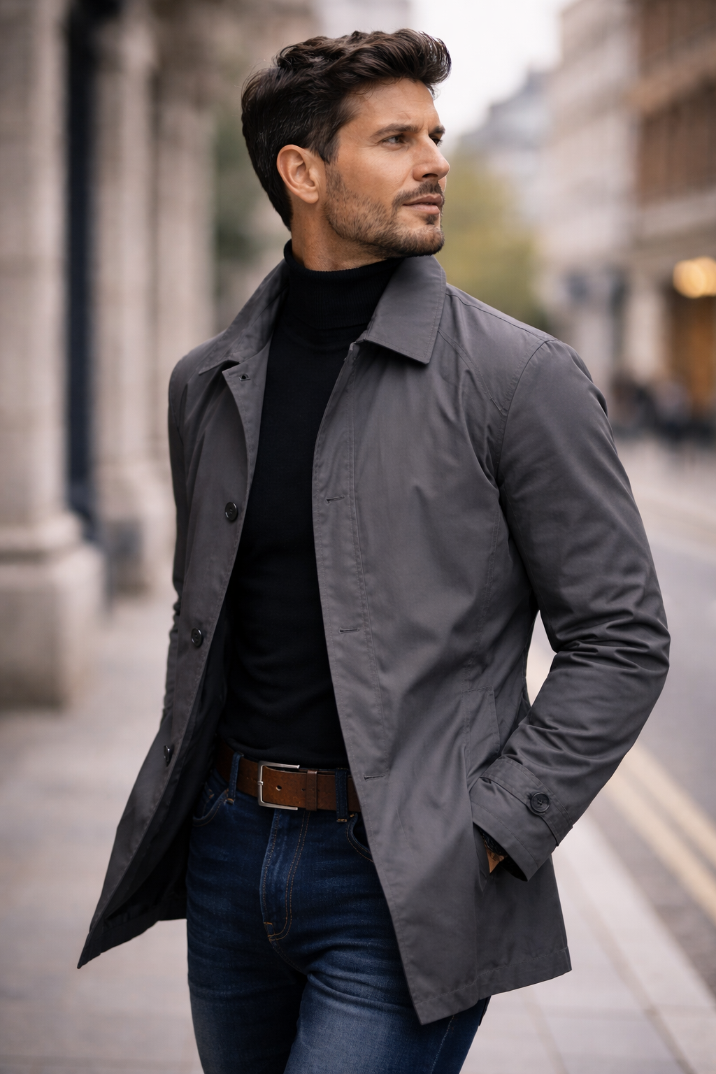 Men's Relaxed Fit Overcoat