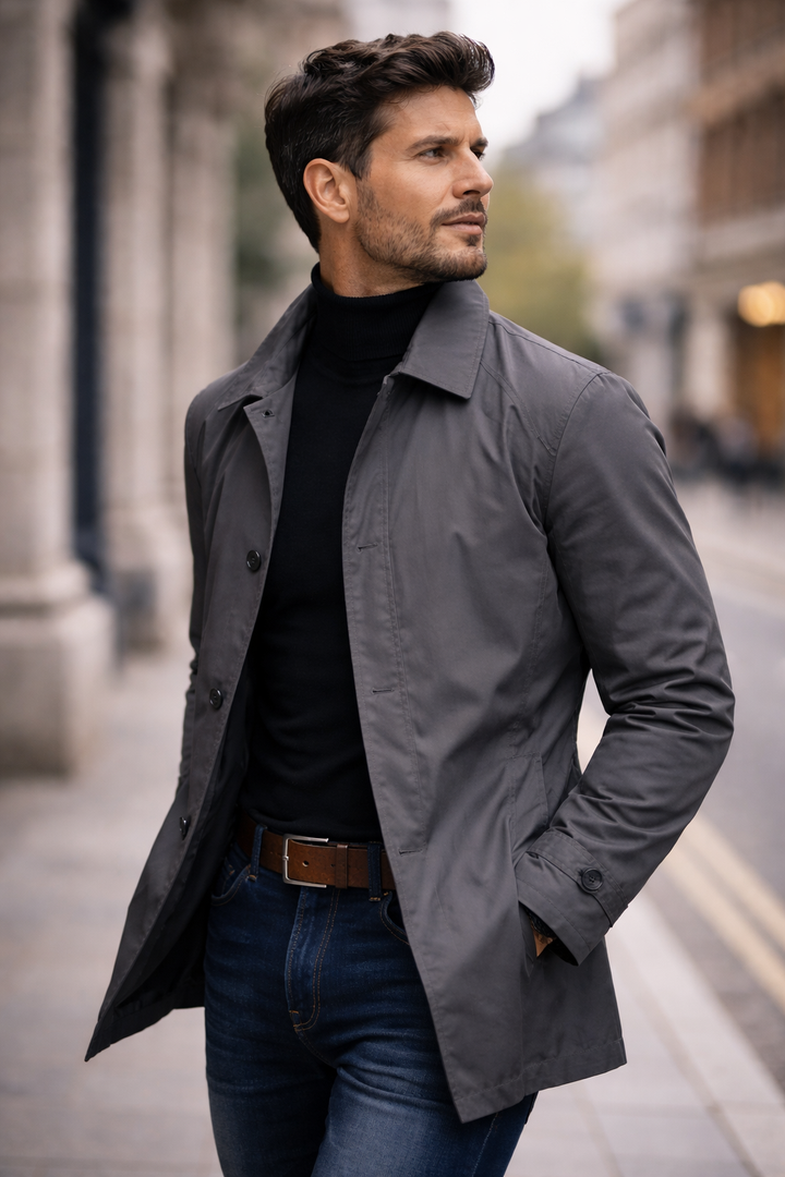 Men's Relaxed Fit Overcoat