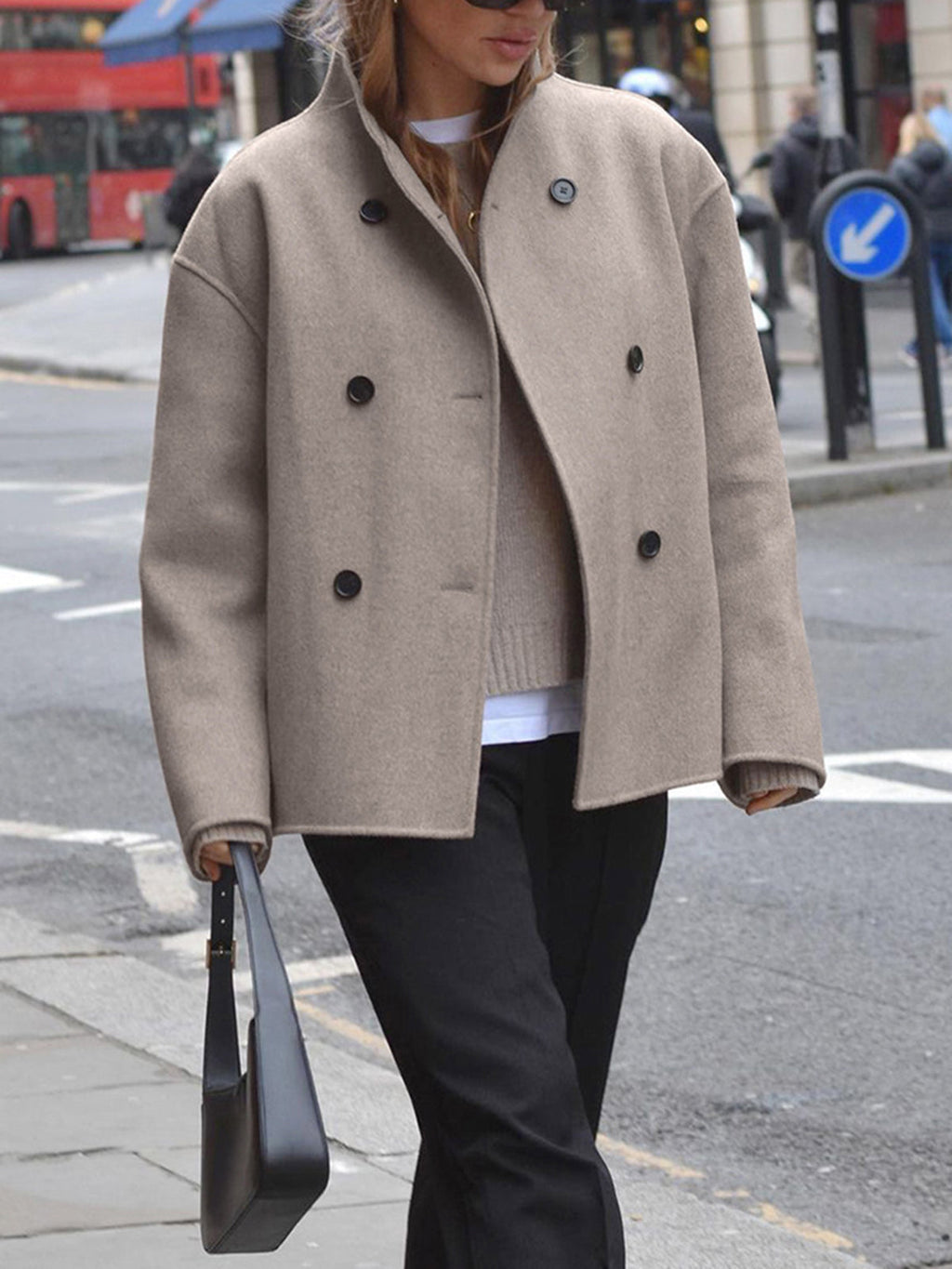 Women's Double-Breasted Pea Coat