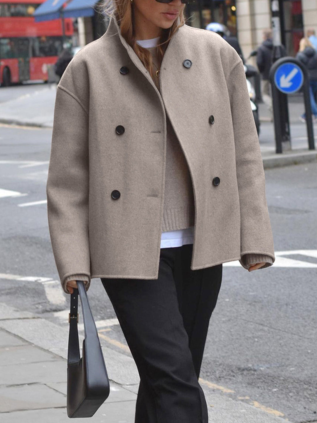 Women's Double-Breasted Pea Coat