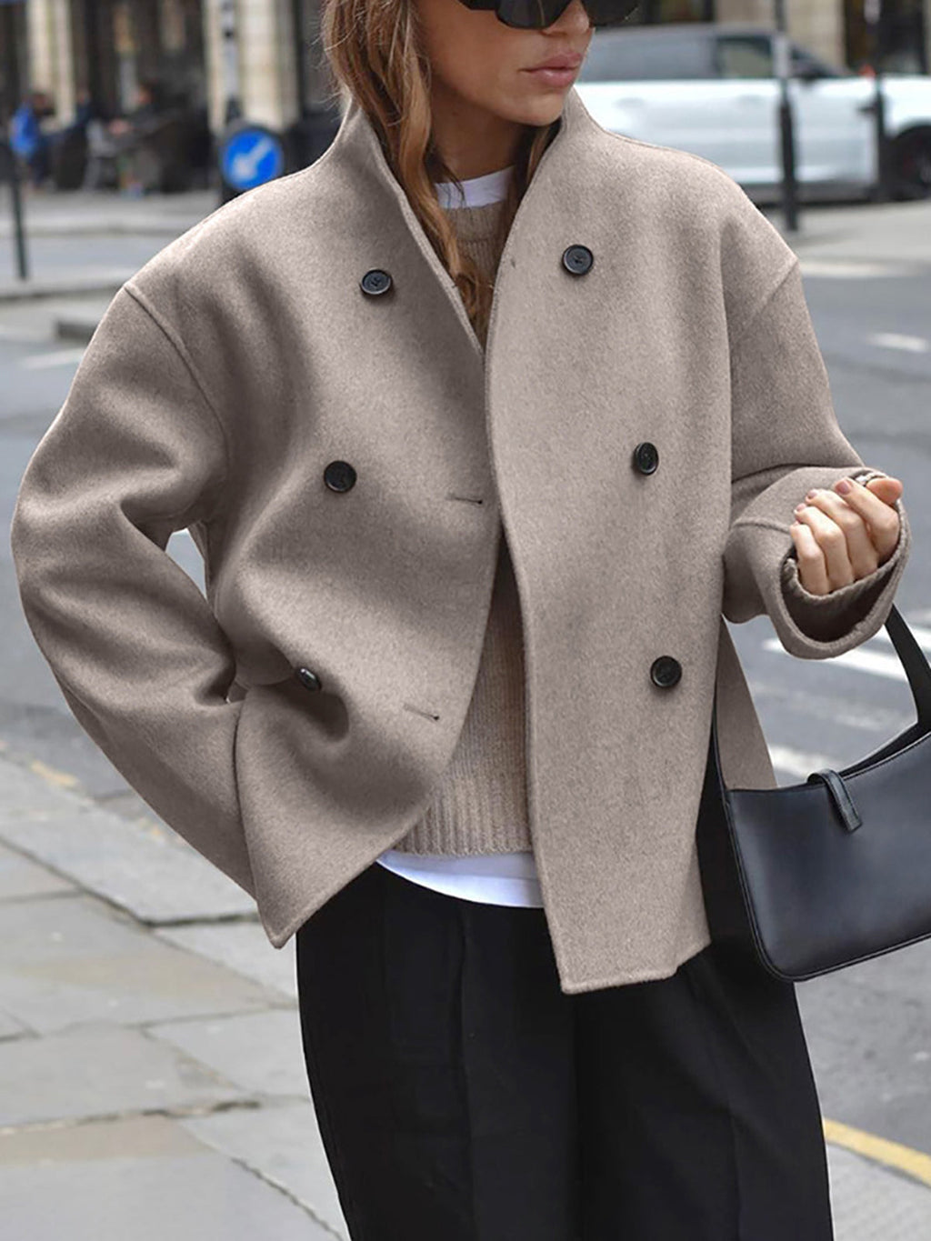 Women's Double-Breasted Pea Coat