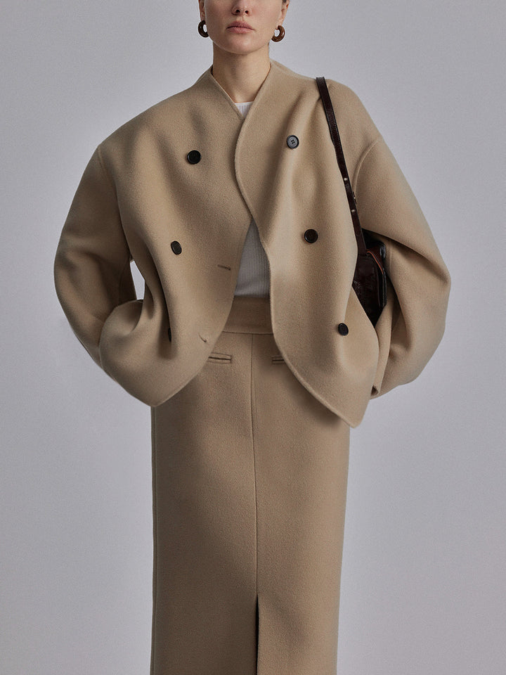Women's Double-Breasted Pea Coat