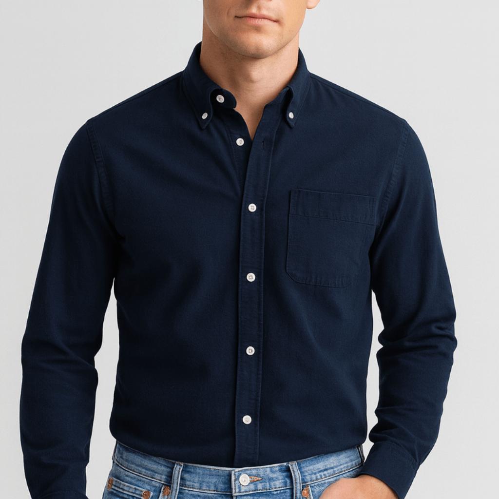 Marco | Classic Cotton Long Sleeve Shirt
