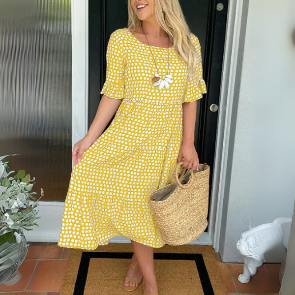 Ewelina | Loose Layered Midi Dress