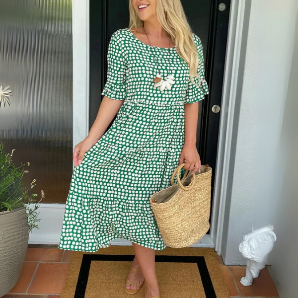 Ewelina | Loose Layered Midi Dress