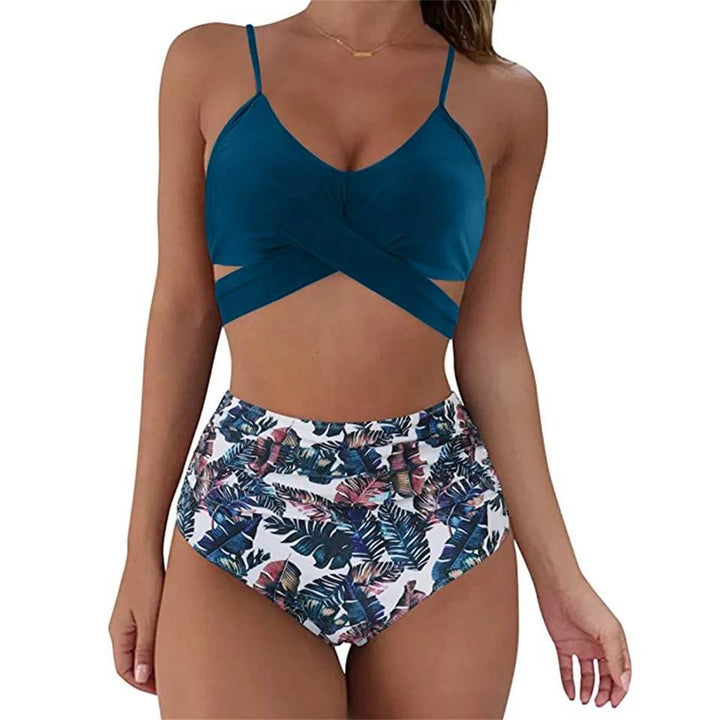Women's High Waisted Colorful Bikini