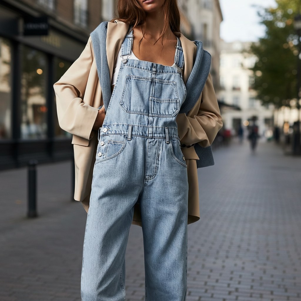 Nadia | Relaxed Fit Denim Jumpsuit