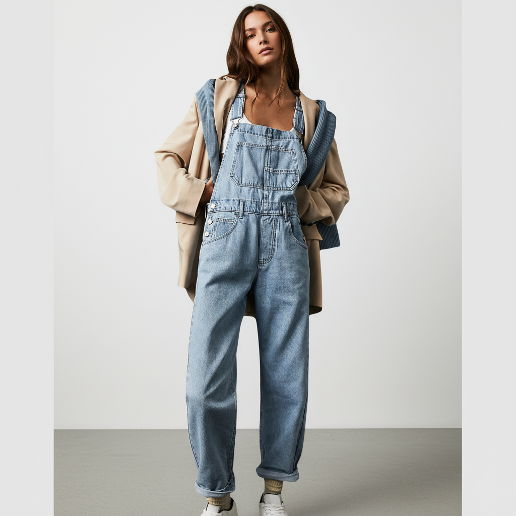 Nadia | Relaxed Fit Denim Jumpsuit
